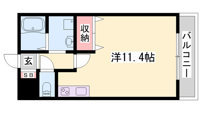 延末アートスカイハイツの間取り