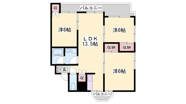 アルコラカーサ八家の間取り