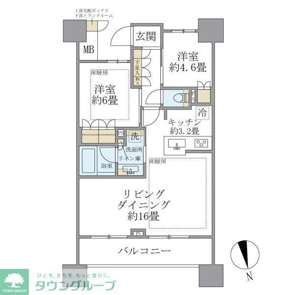 Ｂｒｉｌｌｉａ　聖蹟桜ヶ丘　ＢＬＯＯＭＩＮＧ　ＴＥＲＲＡＣＥの間取り