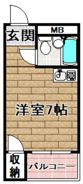 高槻市土室町のマンションの間取り