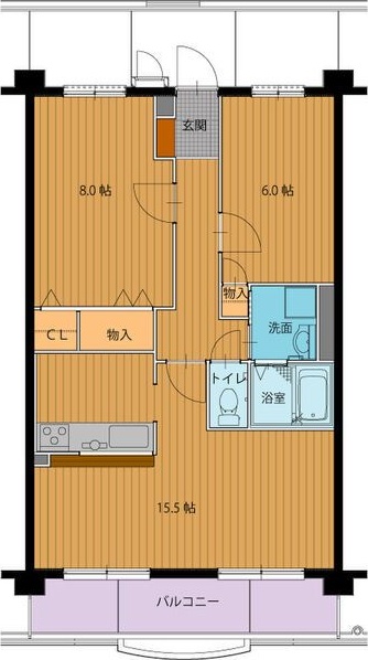 名古屋市千種区城山町のマンションの間取り