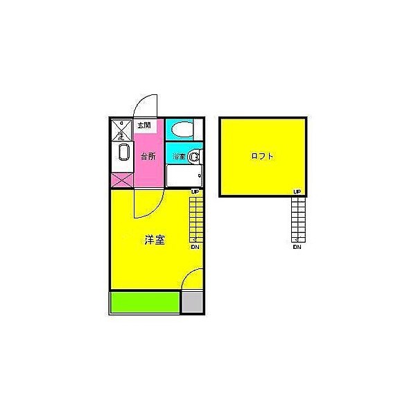 名古屋市昭和区長戸町のアパートの間取り