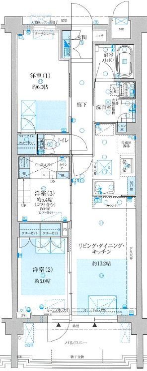 ドルチェヴィータ名古屋則武の間取り