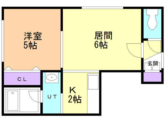 【サウザンドファイン厚別の間取り】