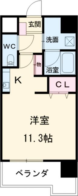 名古屋市西区則武新町のマンションの間取り