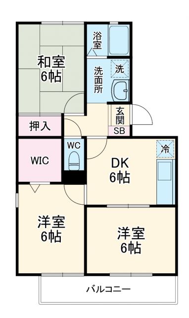 グリーンパーク堀之内の間取り