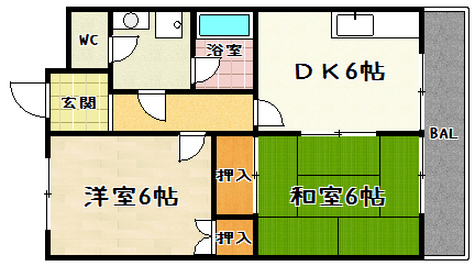 TSサニーコーポIの間取り