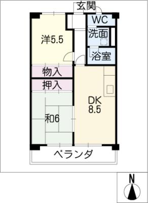 ホワイトメゾンの間取り