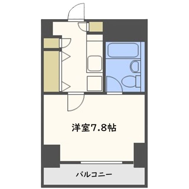 大阪市北区曾根崎のマンションの間取り