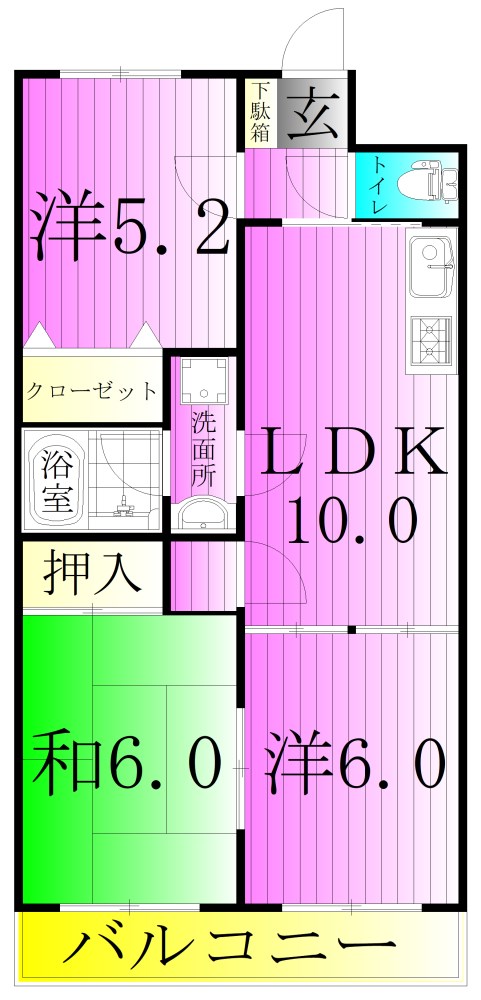 Ｊ．Ｓ．ＴＥＲＲＡＣＥの間取り