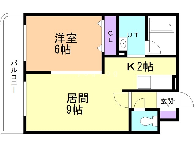 小樽市銭函のマンションの間取り