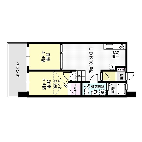 【EDENFIELDの間取り】