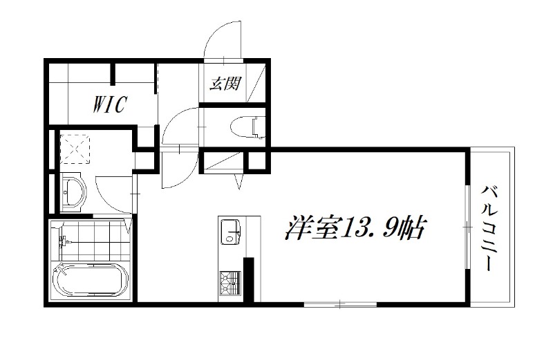 浜松市中央区有玉北町のアパートの間取り