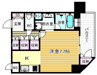 リーガル新福島の間取り