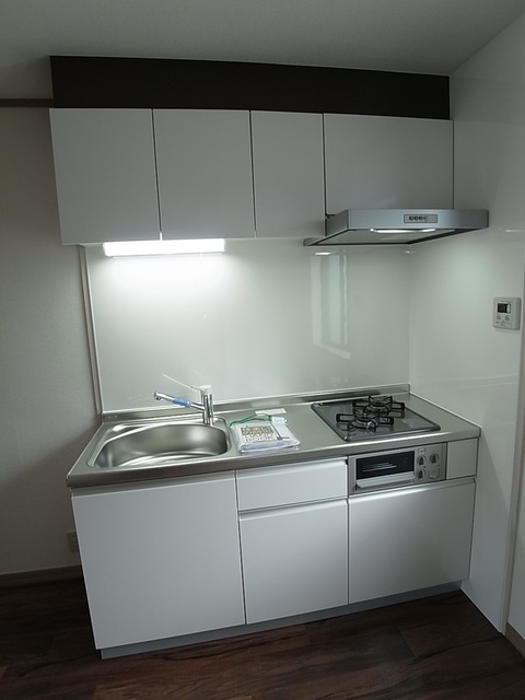 キッチン　２口ガスシステムキッチン