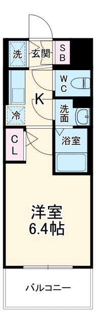 エスリード大阪セレスティアの間取り写真