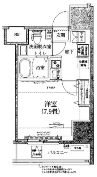 ルフレ深川イーストの間取り写真