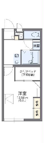 レオパレス柳橋の間取り