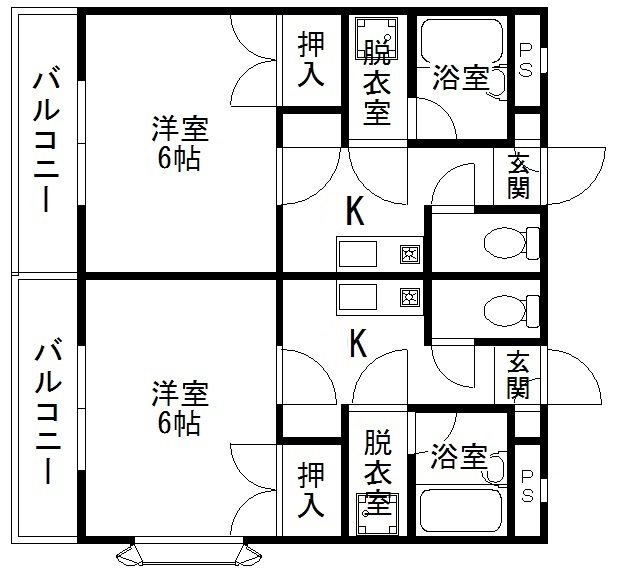 スクエア西月隈の間取り