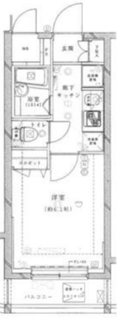 品川区旗の台のマンションの間取り