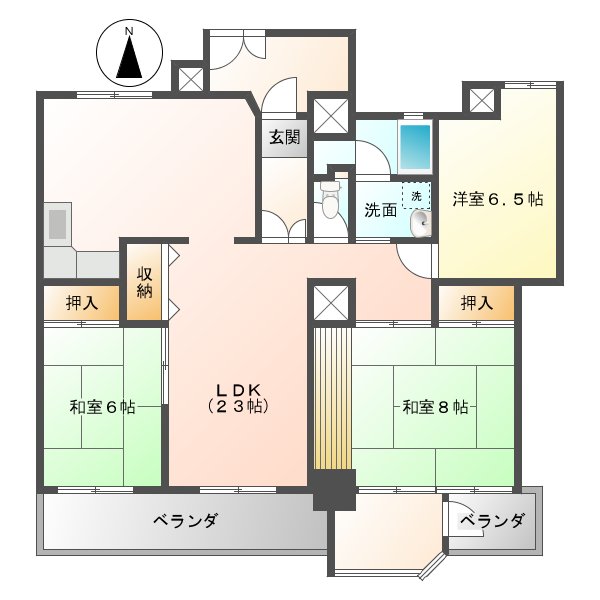 ロイヤル東海川原町の間取り