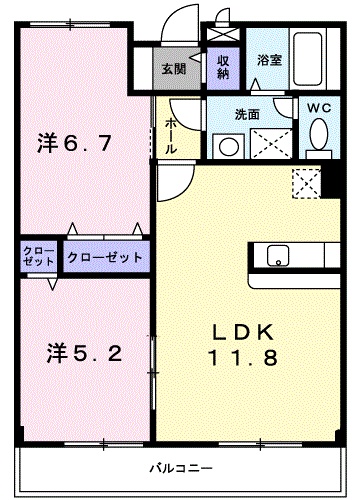 ジョイフル岡本の間取り