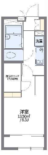 レオパレスフォーブル２１Ａの間取り