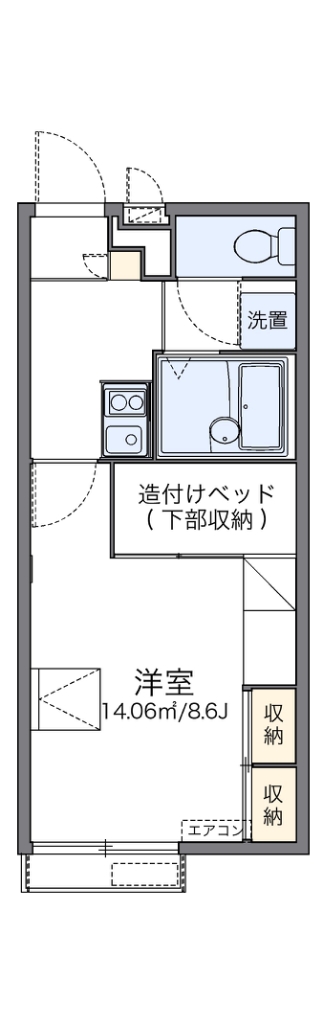 レオパレス辻九第三の間取り