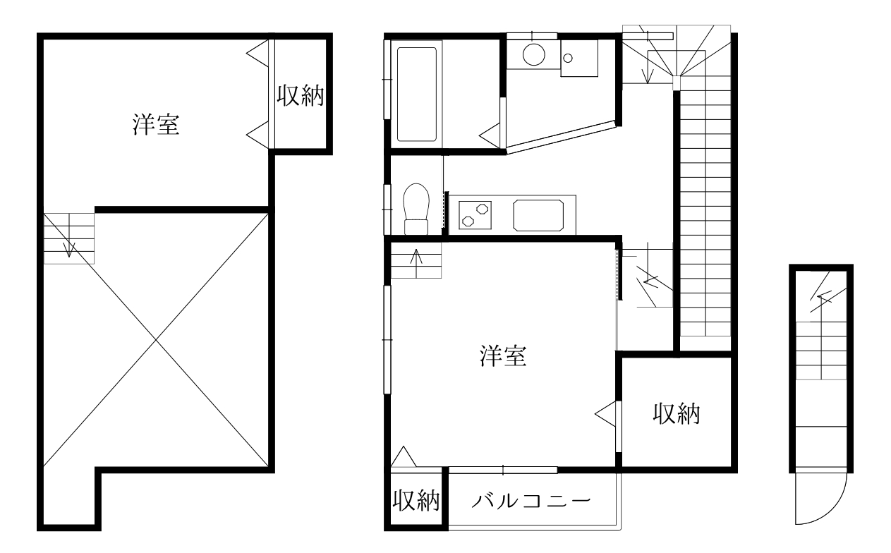 徳島市川内町のアパートの間取り