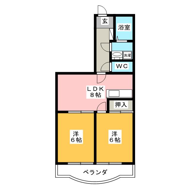 ヴィラーミ椿館の間取り