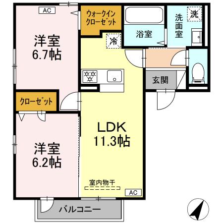 【Kroneの間取り】