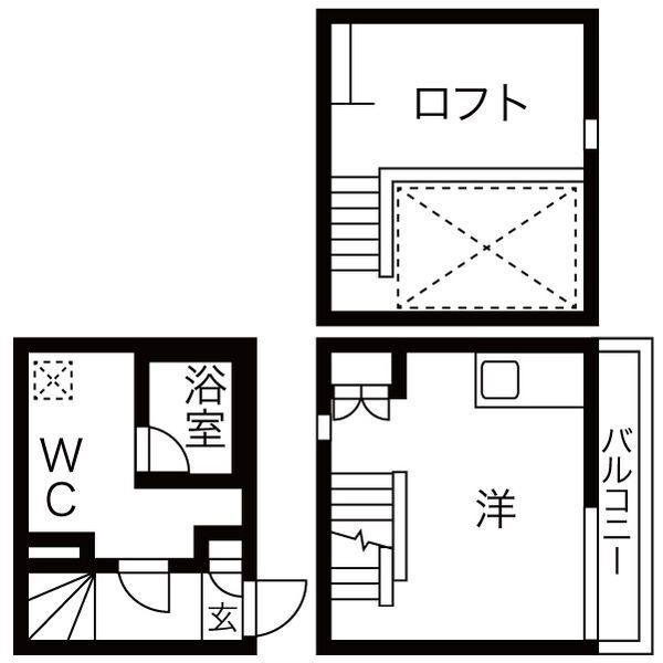 名古屋市緑区鳴子町のアパートの間取り