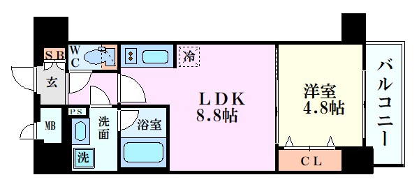 RISING Maison 本町橋の間取り