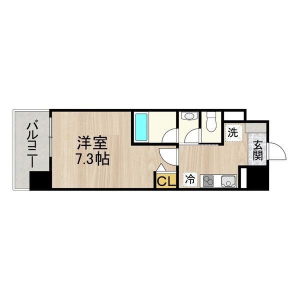 名古屋市中村区鳥居通のマンションの間取り