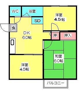 アートイン　　アバンダンスの間取り