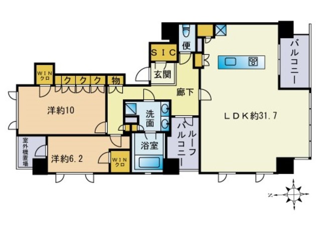 ザ・ライオンズ大濠公園の間取り