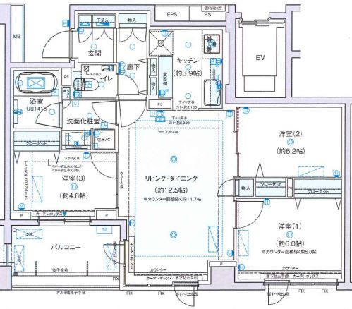 ディアスタ宮崎台の間取り