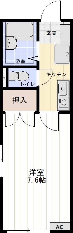 グレースメモリー秋田3Bの間取り