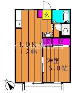 パナハイツ総社Mの間取り