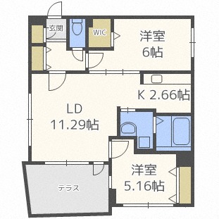 レスツオン山の手の間取り