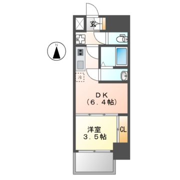 プレサンス上前津エレスタの間取り