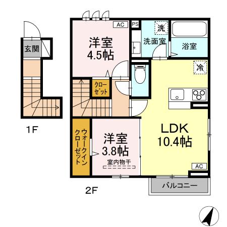 コーポ藤原VIの間取り