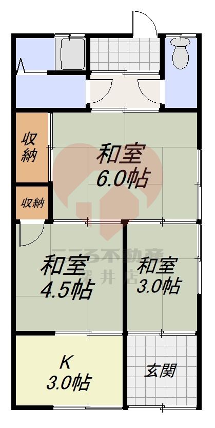 枚方市山之上2丁目貸家の間取り