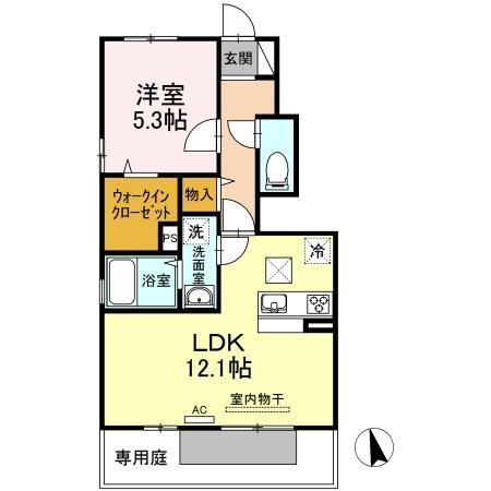 シャインポート屋島IV A棟の間取り
