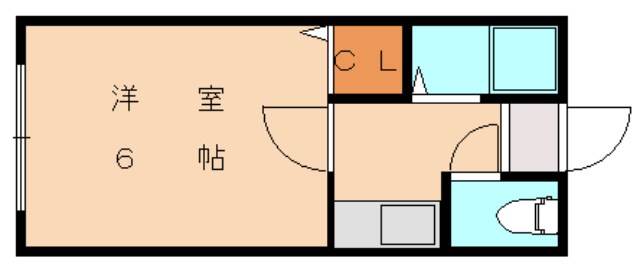 福岡市東区和白東のアパートの間取り