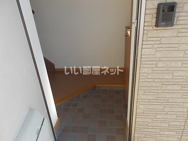 【水戸市吉沼町のアパートの玄関】