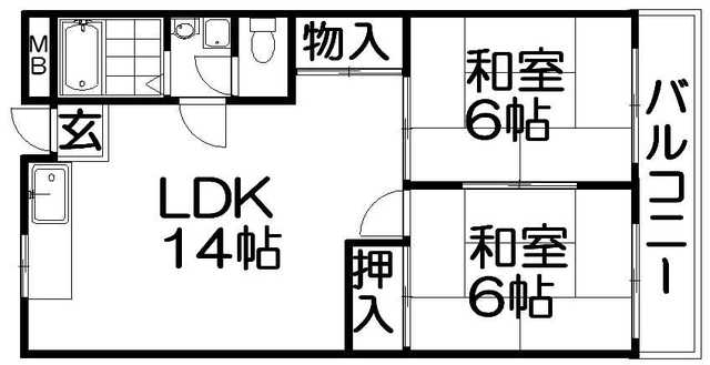 アイミナール八坂の間取り