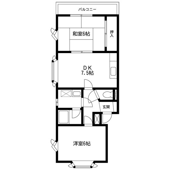 さいたま市緑区東浦和のマンションの間取り