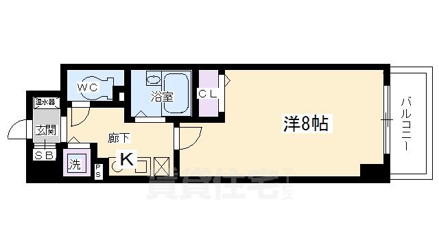 【京都市伏見区竹田段川原町のマンションの間取り】