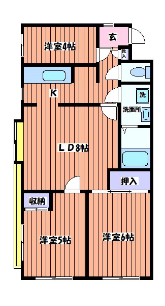 恋ヶ窪378レジデンスの間取り